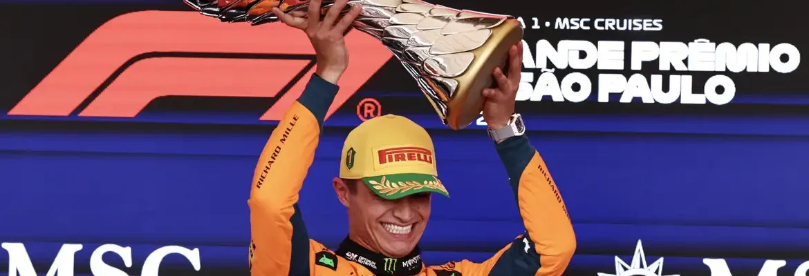 Fórmula 1: Lando Norris vence GP do Brasil e abre vantagem na ponta