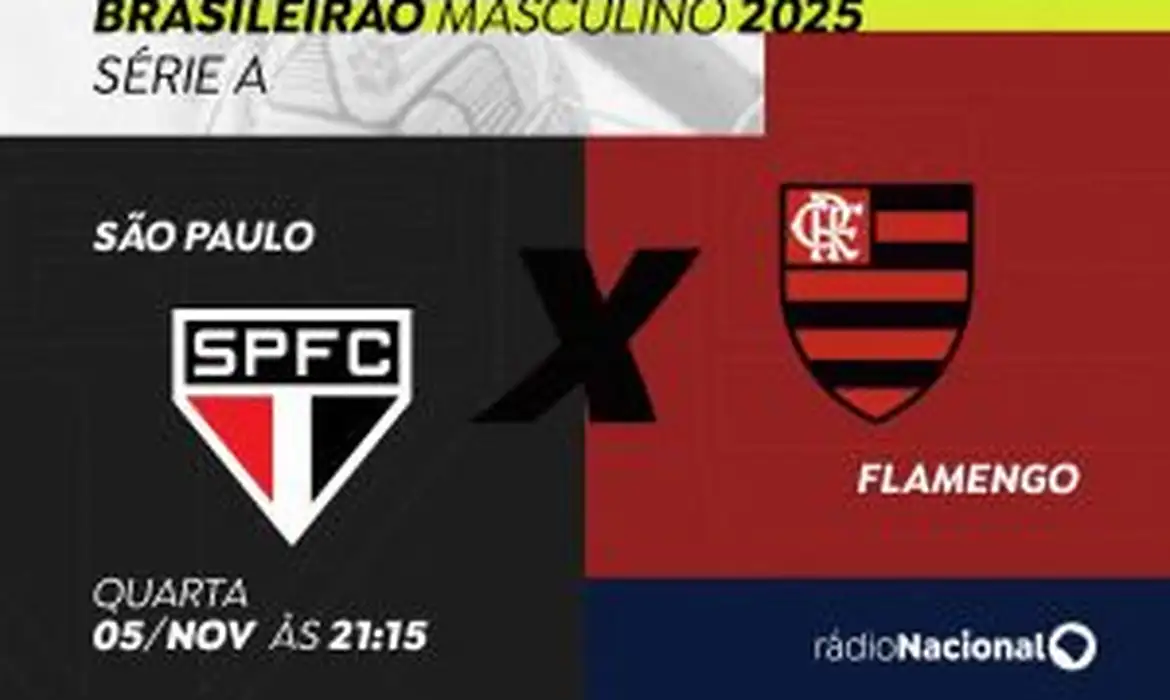 OAB Barro Preto - Rádio Nacional acompanha São Paulo e Flamengo ao vivo nesta quarta