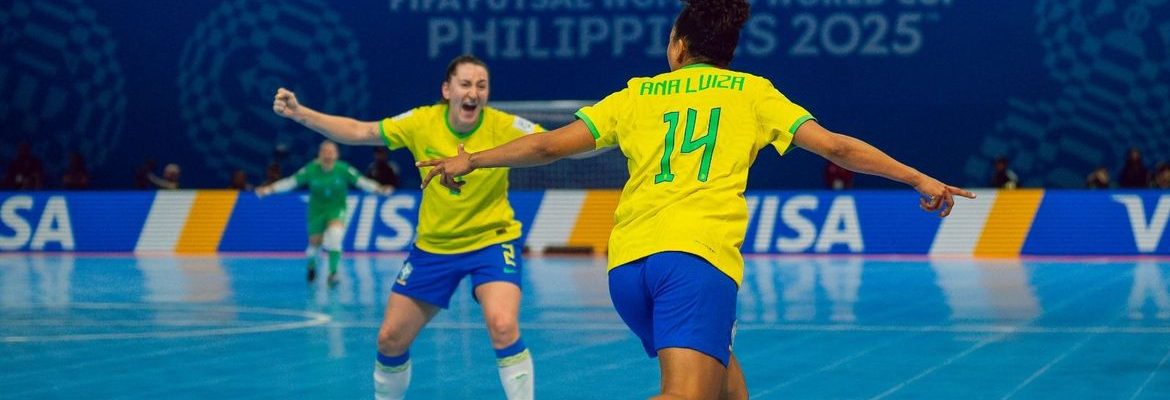 Brasil goleia Irã na estreia da Copa do Mundo de futsal feminino
