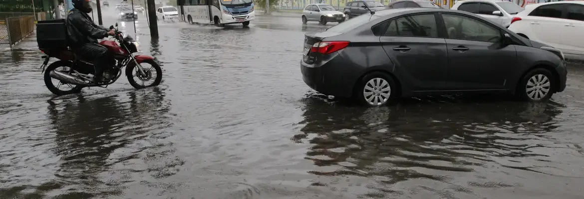 Frente fria derruba árvores e causa alagamentos no Rio de Janeiro