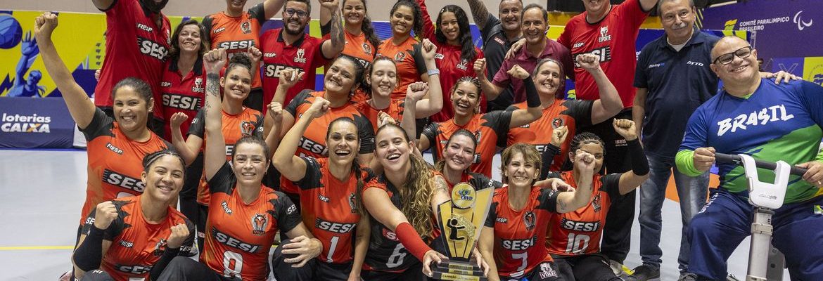 Sesi-SP conquista Campeonato Brasileiro de vôlei sentado feminino