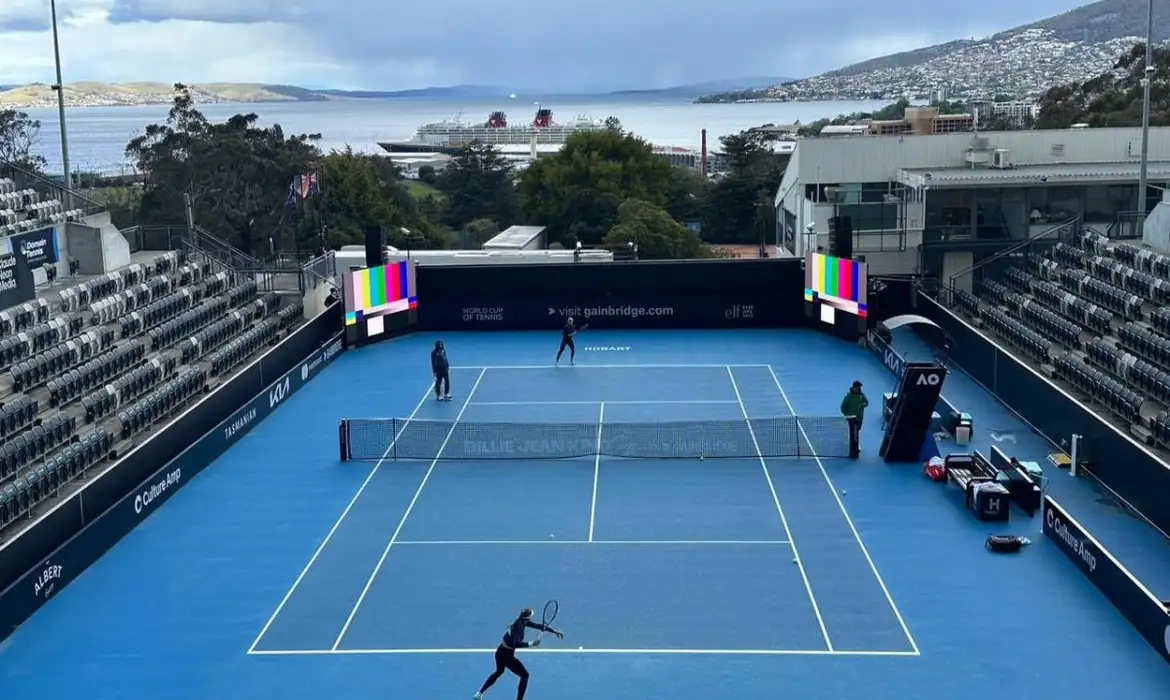 OAB Barro Preto - Brasil faz 1º treino para esteia nos playoffs da Billie Jean King Cup