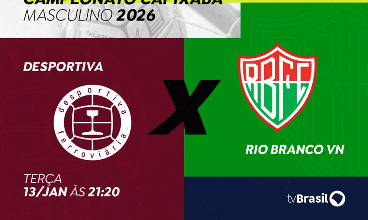 OAB Barro Preto - TV Brasil exibe jogo entre Desportiva Ferroviária e Rio Branco