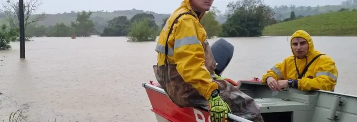 Ciclone extratropical se intensifica em Santa Catarina