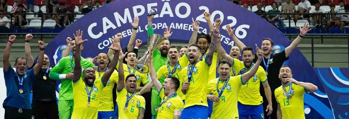Brasil bate Argentina e conquista 12º título na Copa América de Futsal