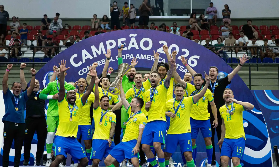 OAB Barro Preto - Brasil bate Argentina e conquista 12º título na Copa América de Futsal