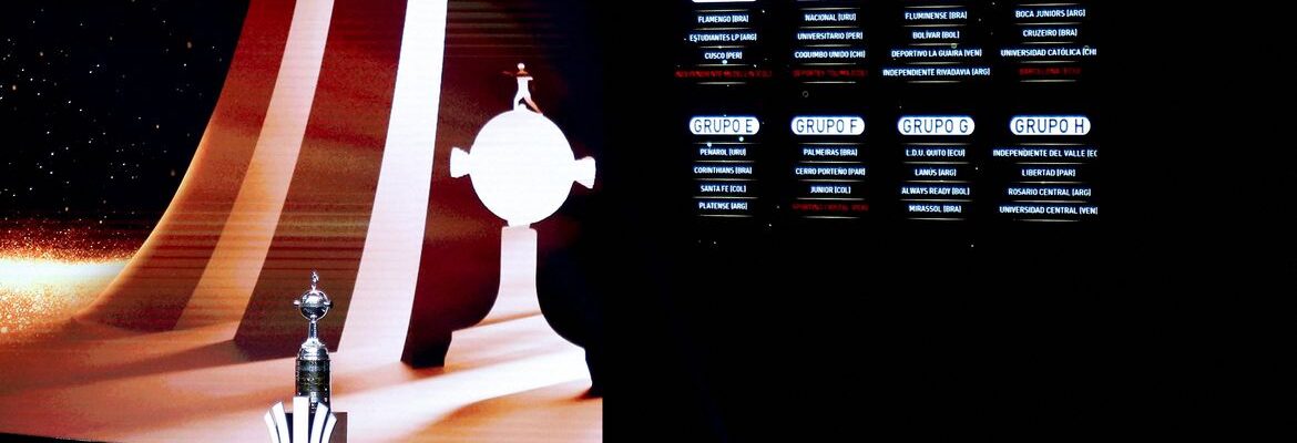 Conmebol sorteia grupos da Copa Libertadores 2026