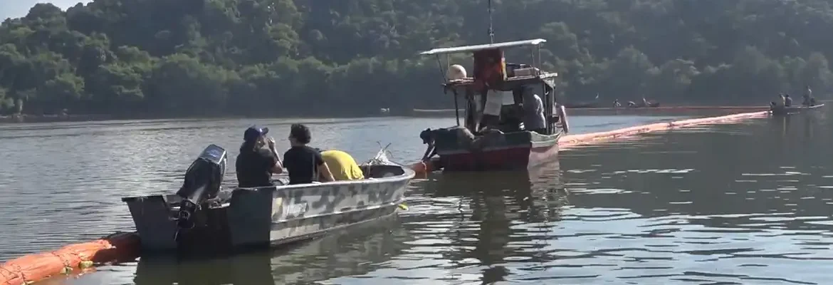 Barreira de cabelo humano ajudará a conter óleo na Baía de Guanabara
