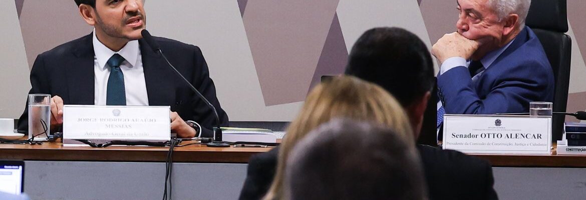 Sabatina de Jorge Messias para o STF começa no Senado
