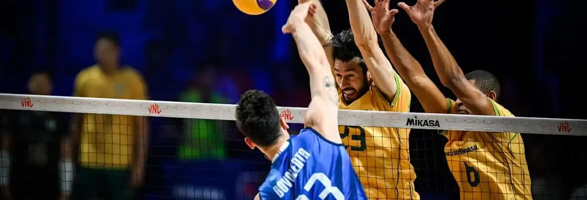 Vôlei: Brasil é superado pela Itália, seu 2º revés na Liga das Nações