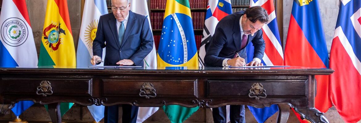 Brasil ratifica acordos do Mercosul com EFTA e Singapura